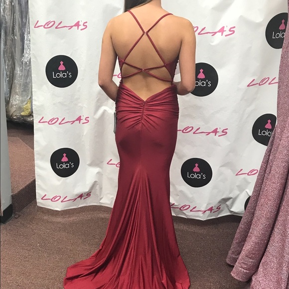 Scarlett Red/ Crimson Prom Dress - Picture 3 of 4